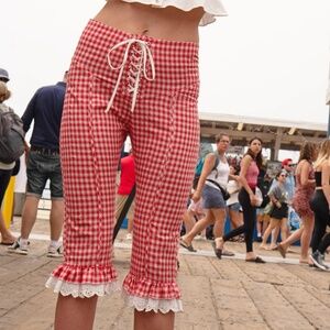 Serpenti • In‎ Bloom Trouser Red Gingham